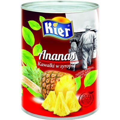 Ananas kostka 565g Kier