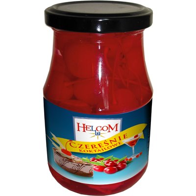 Czereśnia koktailowa czerwona 370g Helcom
